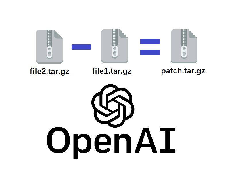 linux中比较两个压缩包，把新文件打成patch包